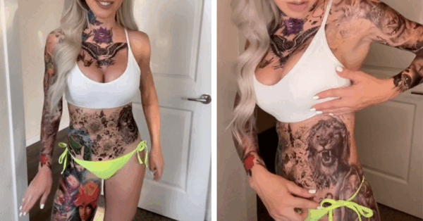 People Are Fully Decorating Their Bodies With Temporary Tattoos and I’m Loving It