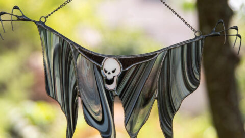 This Stained Glass Grim Reaper Is The Perfect Hanging Decor For Halloween