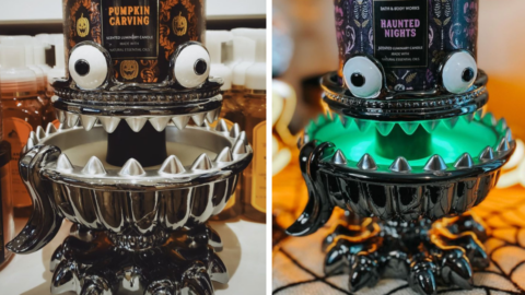 Bath & Body Works Has A Neon Green Glowing Monster Candle Holder Just In Time For Halloween