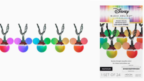 These Disney Christmas String Lights Will Bring Color and Magic To The Holidays