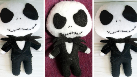 This Super Easy Jack Skellington Felt Doll Pattern Makes Gift Giving A Breeze