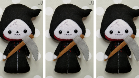 You Can Make Your Own Easy Felt Grim Reaper Doll Just In Time For Halloween