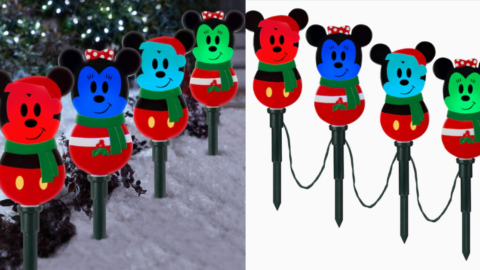 You Can Get Minnie And Mickey Mouse Christmas Pathway Lights To Make Your Walkway More Magical