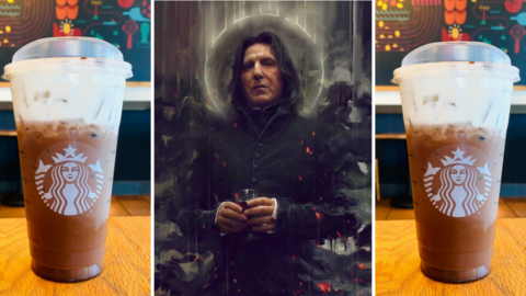 You Can Get A Severus Snape Cold Brew From Starbucks That You Can Sip On While Turning To Page 394