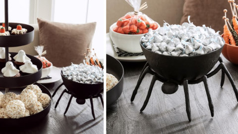 This Spooky Spider Candy Dish Will Trick Your Guests With Treats