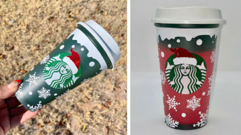 You Can Get A Starbucks Christmas Color Changing Cup That Festively Goes From Green To Red