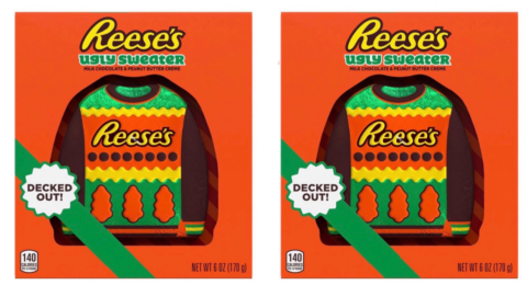 Reese’s Is Releasing An Ugly Sweater Chocolate And I Hope To Find Some In My Stocking