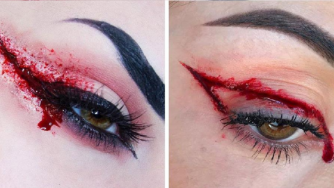 Bloody Eyeliner Is The Hot New Trend For Fall and The Look Will Definitely Turn Heads