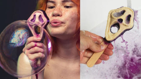 Lush Has A Ghostface Inspired Bubble Blower For The Spookiest Bubble Bath Ever