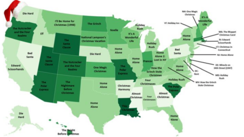This Map Shows the Most Popular Christmas Movies According to Every State
