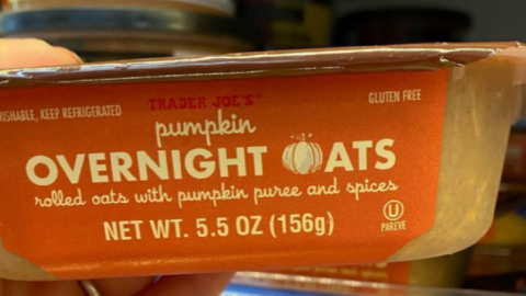 Trader Joe’s Is Selling $2 Overnight Pumpkin Oats That Tastes Just Like Pumpkin Pie