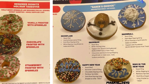 Dunkin’ Has Released Their Christmas Doughnut Line Up So The Holidays Can Be Extra Sweet