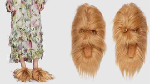 You Can Get Gucci Slippers That Are Made From Hair And Honestly, They Look Like Chewbacca