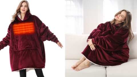 You Can Get A Heated Blanket Hoodie For The Person Who Is Always Cold