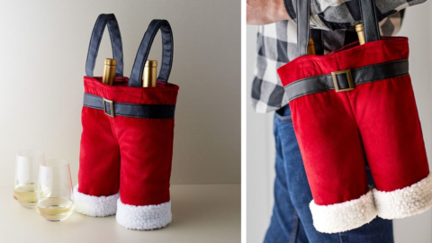 You Can Get A Santa Pants Wine Bag To Give Party Pants A Whole New Meaning