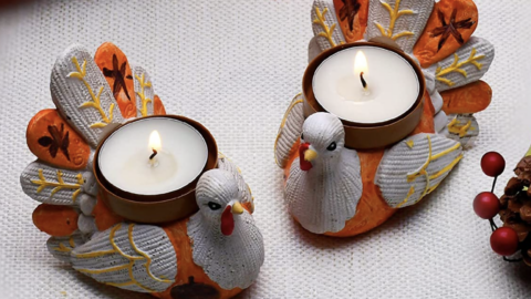 These Turkey Tea Light Holders Will Make The Thanksgiving Dinner Table More Festive
