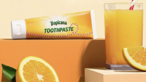 Tropicana Is Releasing A Toothpaste To Prove Orange Juice And Toothpaste Go Together