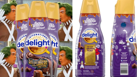 International Delight Is Releasing A Willy Wonka Coffee Creamer And Some Even Come With A Golden Ticket