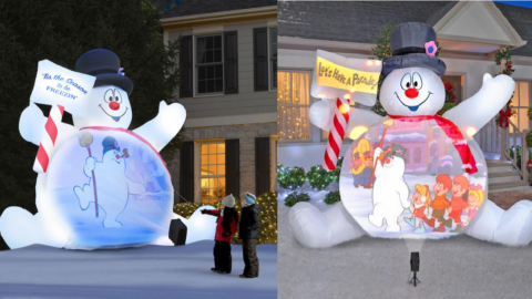 You Can Get A Giant ‘Frosty The Snowman’ For Your Yard That Plays The Movie On His Belly