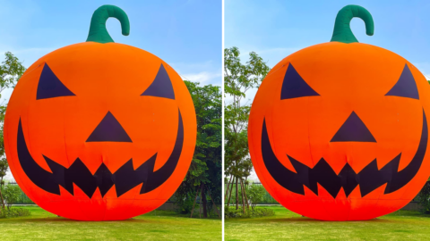 You Can Get A 26 Foot Inflatable Pumpkin to Put in Your Front Yard for Spooky Season