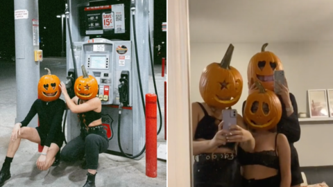 People Are Carving Pumpkins to Fit Over Their Heads For The Ultimate Jack-O’-Lantern Photoshoot