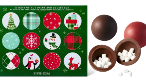 Target Is Selling A Hot Cocoa Bomb Gift Set So You Can Countdown To Christmas with A Warm Drink In Hand