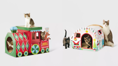 Target Is Selling Christmas Cat Houses So Your Cat Can Be Extra This Holiday Season