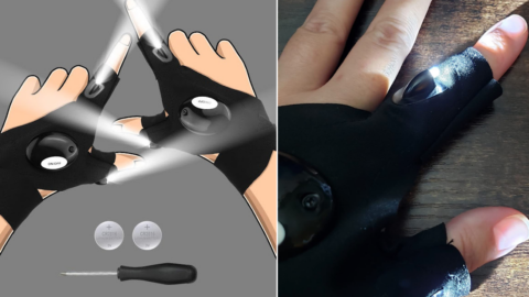 These LED Flashlight Gloves Are Your Answer To That Impossible Person To Shop For