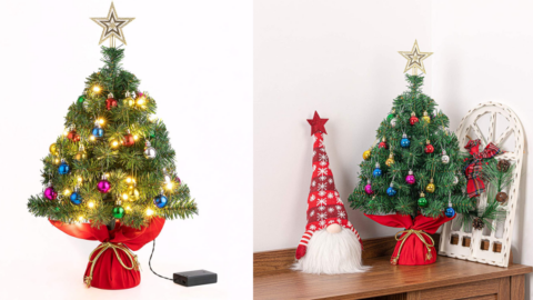 You Can Get A Tabletop Christmas Tree To Spread Christmas Cheer Where Ever You Go