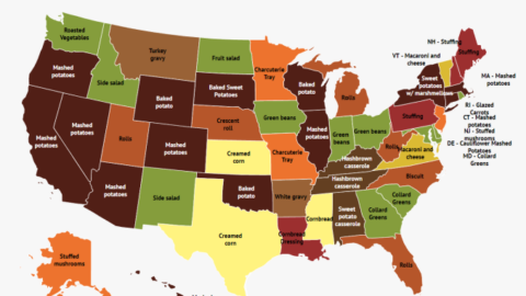 This Maps Shows The Most Popular Thanksgiving Side Dish For Each State And The Results May Surprise You