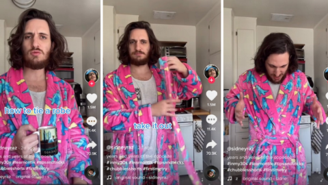 Apparently, We Have Been Tying Our Robes Wrong This Whole Time And My Mind Is Blown