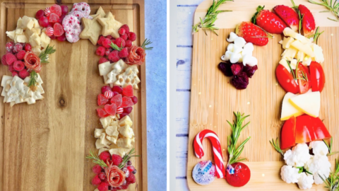 Move Over Wreath Boards, Candy Cane Charcuterie Boards Are The Next Decorative Platter for Christmas