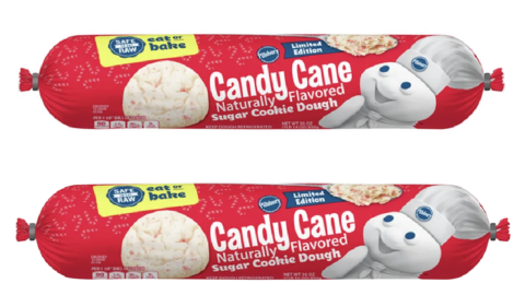 Pillsbury Has Candy Cane Cookie Dough That’s Safe to Eat Raw For The Holiday Season