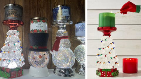 Bath & Body Works Is Selling A Water Globe Christmas Tree Candle Holder So Bring On The Holidays