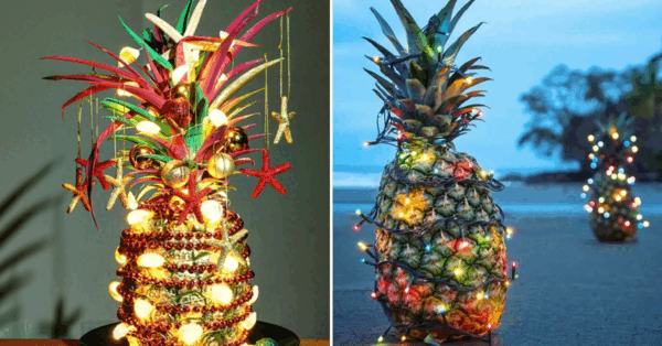 People Are Decorating Pineapples For The Holidays and I’m Loving The Tropical Vibes
