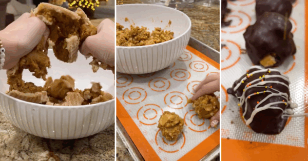 People Are Making Chocolate Covered Pumpkin Pie Bites With Leftover Pie From Thanksgiving and It Looks Delicious