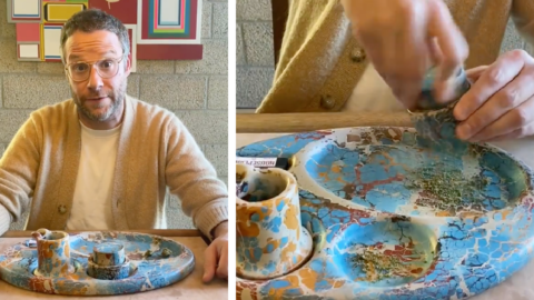 Seth Rogan Posted A Video Showing How He Uses A ‘Rolling Tray’ and People Are Loving It
