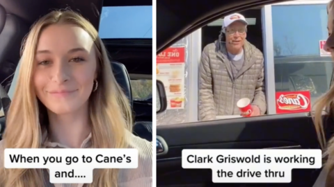 Chevy Chase Surprised Raising Cane’s Customers at The Drive-Thru and I Wish I Was There
