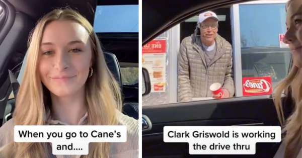 Chevy Chase Surprised Raising Cane’s Customers at The Drive-Thru and I Wish I Was There