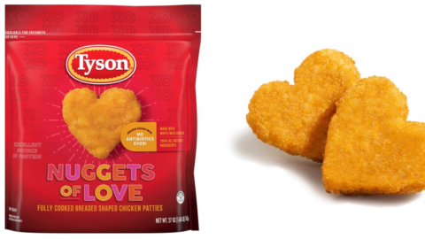 Nothing Says I Love You Like Heart Shaped Chicken Nuggets, So Tyson Is Making It Happen