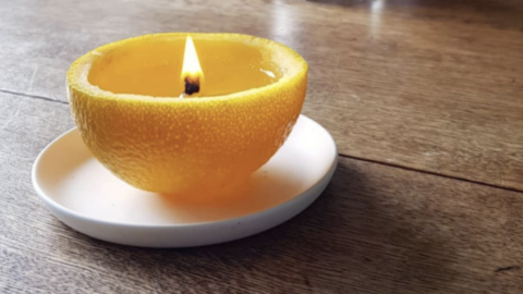 You Can Turn Orange Peels Into Candles That Burn for Hours During a Power Outage