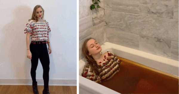 This Girl Created A Tea Shirt With Tea Bags And It Is The Most Genius Thing I Have Ever Seen