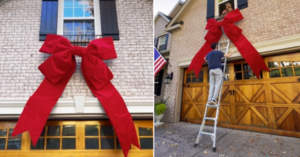You Can Get A Giant Bow That Attaches To Your House To Remind Your Kids Living In The House Is Their Real Gift