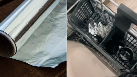 People Are Putting Aluminum Foil in Their Dishwashers and It’s Genius