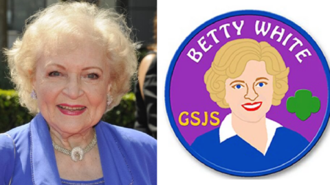 The Girl Scouts Have A New Betty White Commemorative Patch and Everyone Wants One