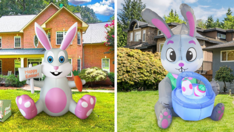 You Can Get A Giant Inflatable Easter Bunny To Show Your Neighbors You Like To Have A Hoppin’ Good Time