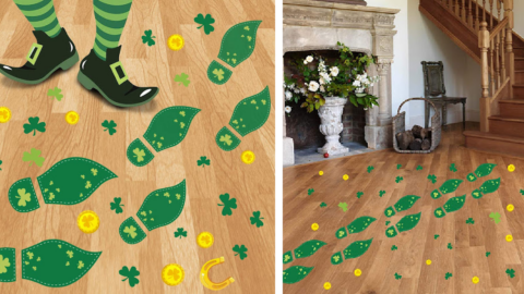 You Can Get Leprechaun Footprint Decals To Make It Look Like You Had A Sneaky Little Visitor