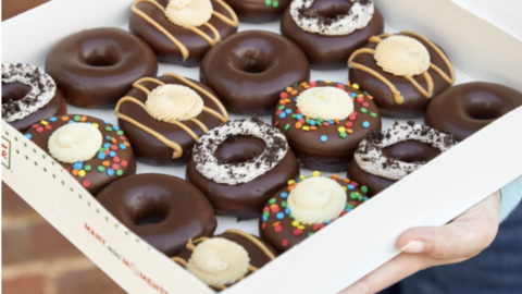 Krispy Kreme Has New Chocolate Covered Mini Donuts and I Call Dibs On The One With Cake Batter