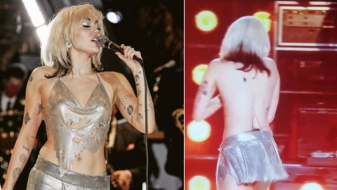 Miley Cyrus Had A Wardrobe Malfunction and She Handled It Like A Total Rockstar