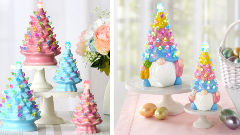 You Can Get Retro Lighted Ceramic Easter Trees And I Call Dibs On The Gnomes
